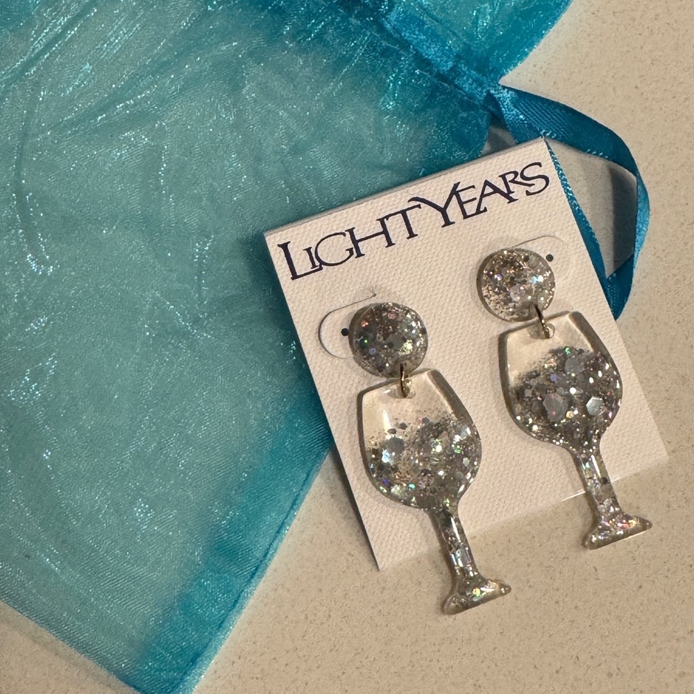 Wine Glass Earrings